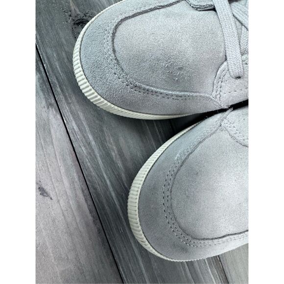 Sorel Women's Out 'N About Gray Suede Wedge Sneaker Bootie Size 10 - Picture 4 of 10